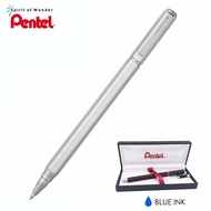 Pentel ปากกาหมึกเจล เพนเทล Energel Hexagon BL667 0.7mm ด้ามสีเงิน