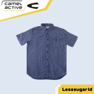 KATUN KEMEJA Camel ACTIVE Shirt Navy Color Plain Casual Formal Cotton Material