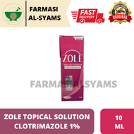 ZOLE TOPICAL SOLUTION CLOTRIMAZOLE 1% (UBAT TITIS KUKU) 10ML