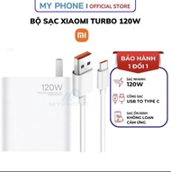 Bộ Sạc Nhanh Xiaomi Turbo 120W Chuẩn Sạc Mi Turbo Phần Trăm Nhỏ Dùng Cho Xiaomi Redmi Black Shark