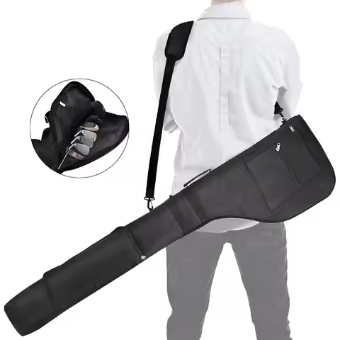 Golf Club Bag Foldable Mini Golf Bag Waterproof Golf Carry Bag Golf Club Travel Bag for 8-10 Golf Cl