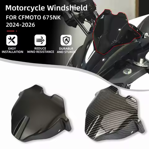 For CFMOTO 675NK 2025 2026 Motorcycle Front Sports Windscreen Wind Deflector Windshield Meter Visor 