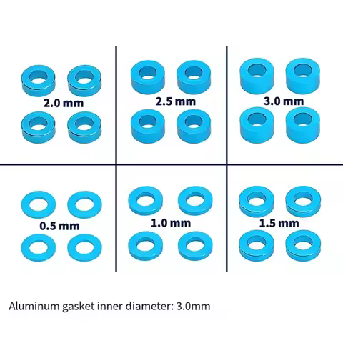 RC Part 24Pcs M3 Screw Spacer Set 3mm Screws Flat Gasket Washer Spacer for TAMIYA 53539 TT02 TT01 XV