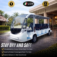 ★LEM★14-SEATER ELECTRIC BUGGY BUS GOLF CAR PASSENGER CARRIER FOR RESORT,  AIRPORT & RECREATION PARK