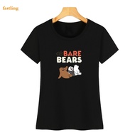 We Bare Bears Fashion women's short sleeve T-shirt Casual Shirt