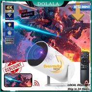 【COD&พร้อมส่ง】HY300 Pro โปรเจคเตอร์ 1080P 4K มินิโปรเจคเตอร์ Project Ios/Android 12.0 5G WIFI บลูทูธ