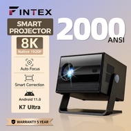 FINTEX X8 Ultra 4K 900 ANSI 18000Lumens AutoFocus Projector Android 11.0 Bright Smart And Portable M