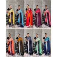 Beautiful Georgette Two Shaded 1 MINUTE READ TO WEAR SAREE /Readymade Saree