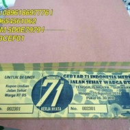 Cetak kupon jalan sehat