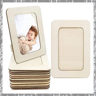 [yinahiut002.ph] 12 Pieces Unfinished Solid Wood Photo Picture Frames Standing Photo Frames For 4 X 