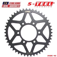 S-TEEL Rear Spocket 520 - 46T / Motorcycle for CF MOTO MT650, GT650, CLX700 / KAWASAKI ER6F, KLE650 