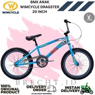 sepeda anak bmx wimcycle dragster 20 inch sepeda bmx 20 wimcycle - 20 inch blue
