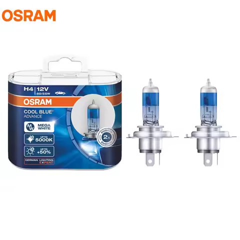 OSRAM H4 12V 60/55W 5000K 62193CBA COOL BLUE Advance Xenon Mega White Halogen Bulb Car Headlight Hi/