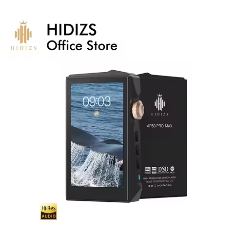 HIDIZS AP80 PRO MAX All-in-One Streaming HIFI Music MP3 Player Hi-Res Audio Bluetooth 5.1 Dual ES921