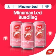 Yeos Minuman Kaleng Rasa Leci Drink 300ml - 3 pcs