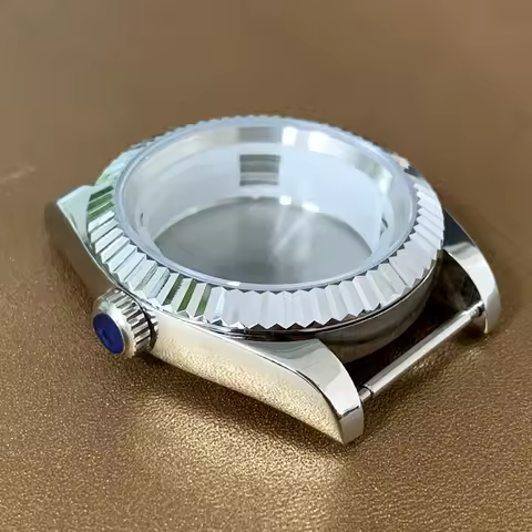 39mm Watch Case Sapphire glass Case Fits Miyota 8215 8205 Eta 2813 2836 Movement Oyster Datejust Rep