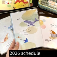 planner planner 2026 2026 Schedule Book Healing Animal Illustration Weekly Planner Handbook B6 Pocke