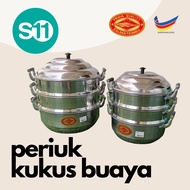 Buaya Pengukus Bertingkat Periuk Kukus bertingkat Cap Buaya M'sia 24-46cm / Malaysia Crocodile Brand