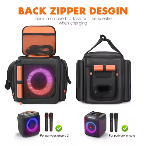 For JBL Partybox Encore Essential 2 Portable Speaker Dust Case Large Capacity Double-Sided Speaker S