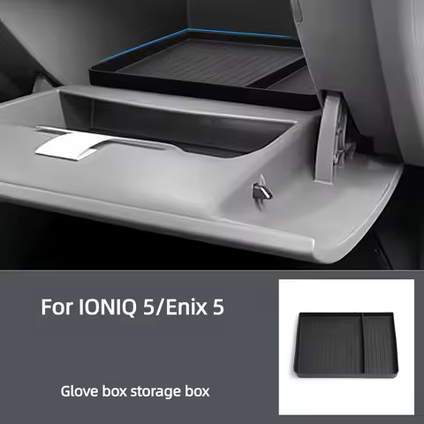 Custom Glove Box Tissue Storage Box for Hyundai IONIQ 5 2022-2025 Anti-Rattle Interior Organizer
