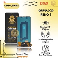 LCD G0LDEN CR0WN TOUCHSCREEN OPP0 REN0 3 / A91 2020 / F15 / F17 / A73 2020 ORIGINAL FULLSET COMPLETE