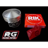 Rg 1 Convex Piston Size 53-60 Mm 13/14 Bolt Complete Set Of Genuine Rik Rings Low Ring High ***Expre