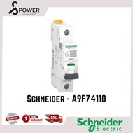 Schneider electric iC60N - miniature circuit breaker - 1P - 10A - C curve A9F74110