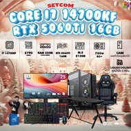 SETCOMBO ครบจบพร้อมเล่น BUY 1 FREE 7 / BONMECOM2 คอมประกอบ DDR5 / CPU i7 14700KF / RTX 5060TI 16GB /
