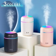 Portable Led Light Mini 300ml H2o Spray Mist Humidifier Double Wet Aroma Essential Oil Diffuser Car 