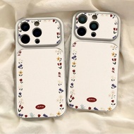 Creative Wild Flowers Pattern Phone Case For Vivo X70 X90 X80 S60 S50 S30 Pro Mini V15 Y21 Y21e Y21a
