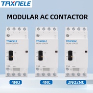 4P 16A 25A 2nc2no 4NO 4NC 220V/230V 50/60Hz hộ gia đình Din Rail AC contactor Modular điều khiển bằn