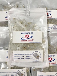 Hộp 100 đầu hạt mạng RJ45 Golden Janpan hạt mạng RJ45 golden Janpan túi 100 hạt