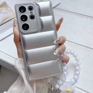 1 ชิ้น เคสโทรศัพท์มือถือลายขนมปังน่ารักพร้อมสายคล้อง, ใช้ได้กับ Samsung Galaxy S25, S24, S24 Plus/S2