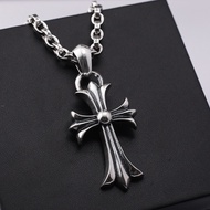 Necklace/925 Silver Medium Cross Necklace Punk Hip Hop Style 444