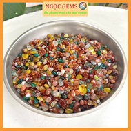 100gr Natural Multi-Colored Mini Agate Pebbles, Agate Pebbles for Home Decoration, Fish Tank Drop
