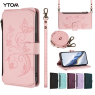 Casing for Samsung Galaxy M36 M35 M34 M33 M32 F34 M22 zipper wallet style Flip Cover PU leather phon