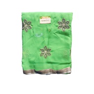 HIJAU READY Green Saree Fabric Indian Sari/ Indian Clothing/ Traditional Indian Clothing/ Beautiful 