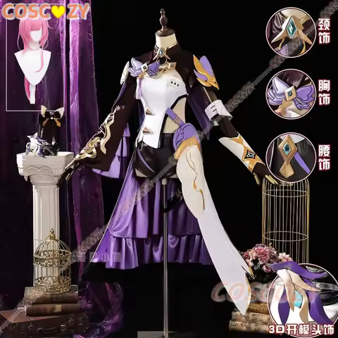 Elysia Cosplay Game Honkai Impact 3: Elysia Miss Pink Cosplay Costume With Prop Halloween Carnival P