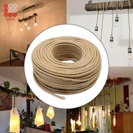 [Shiwaki3] Electrical Wire Hemp Rope Covered Lamp Twisted Wire Rope Wire Lamp Cord
