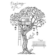 Variety ️ H 1007 0169 Tree 1 House Mountains Transparent Seal Crystal