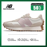 100% Original New Balance 327AL Series Sneakers White Grey Pink NB327 for Women running Shoes