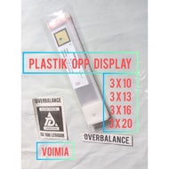 Opp Display Plastic 3x10 3x13 3x16 3x20 - Perlis Opp Plastic 3 x 10 3 x 13/ 3 x 16/ 3 x 20/