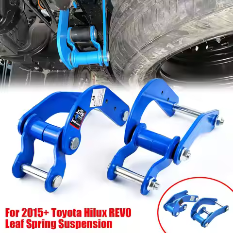 2PCS Rear Comfort Double G-Shackle Lift Kit - For 2015+ Toyota Hilux REVO Leaf Spring Suspension