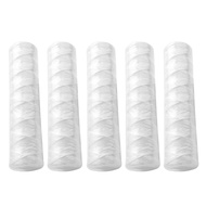 10 Micron 10 Inch x 2.5 Inch String Wound Sediment Water Filter Cartridge Whole House Sediment Filtration, Universal Replacement for 10 Inch RO Housing