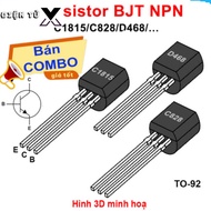[COMBO PRICE] (50 pieces) Transistor BJT NPN C1815 / C828 / D468...pin TO-92