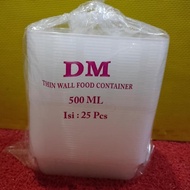 Thinwal Dm Food Container/Kotak Makan/Kotak Bekal/Dm 500 Ml/Dm 650 Ml/