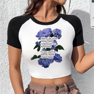 Tokio Hotel Crop Top - Harajuku Grunge Aesthetic Slim Fit Teen's Top