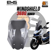 (READY STOCK)ZONTES 368G V1 / V2 Sport Windshield (49cm x 54cm)