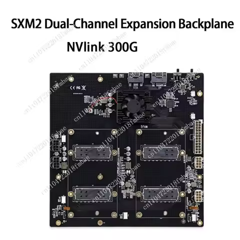 For NVIDIA V100 GPU, SXM2 Adapter Board Card, NVLink 300G 4‑Port 4‑Way / Dual‑Card Dual‑Channel Pass