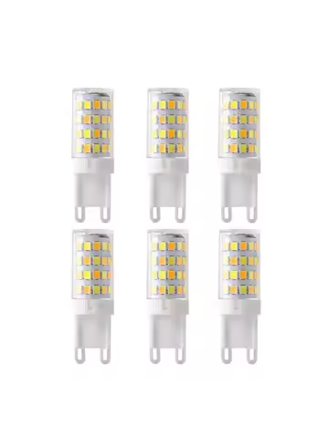 6PCS/lot G9 LED Bulbs 7W 3Colors Lighting Changeable AC85-265V 110V 220V Home Appliance Lamp Bulb